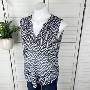 Velvet by Graham & Spencer Dayna Tank Top Sleeveless Blouse‎ Ikat Ombre Size S
